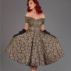 British Retro swing dress